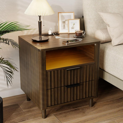 Table de chevet 24 po Mid Century