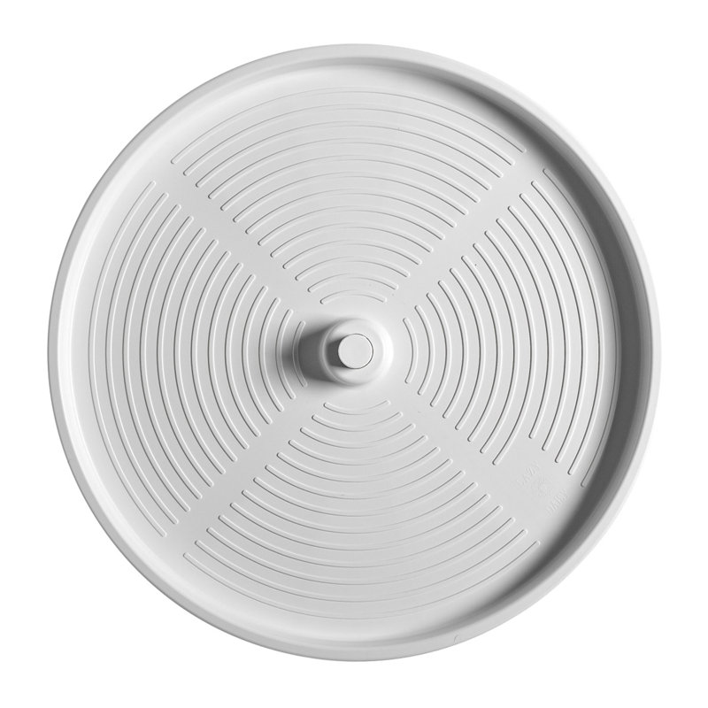 Rev-A-Shelf Lazy Susan Full-Circle Polymer Two-Shelf, 18" W, White