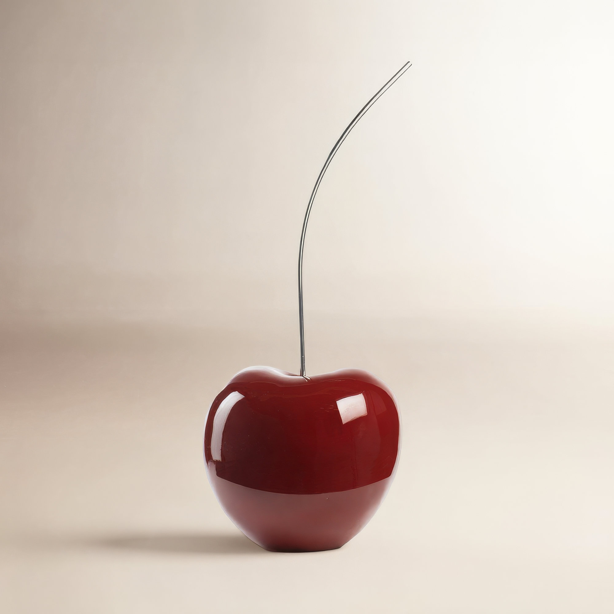 Izara Sculpture, 25.5" H X 10" W X 8.5" D, Dark Red