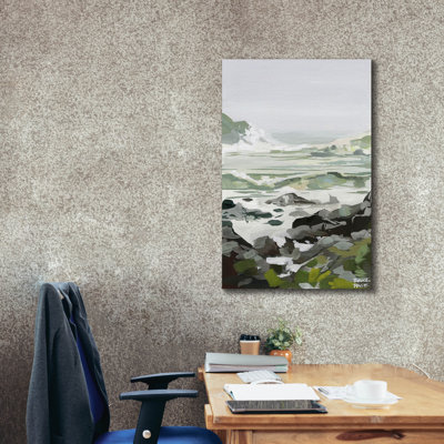  'Coastal Waves And Rocks' by Brook Page Canvas Wall Art, 26" x 40"