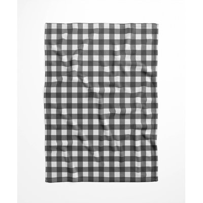 Proper Gingham Velveteen Fleece Blanket