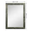 Miroir d’appoint en bois vieilli style campagne rustique