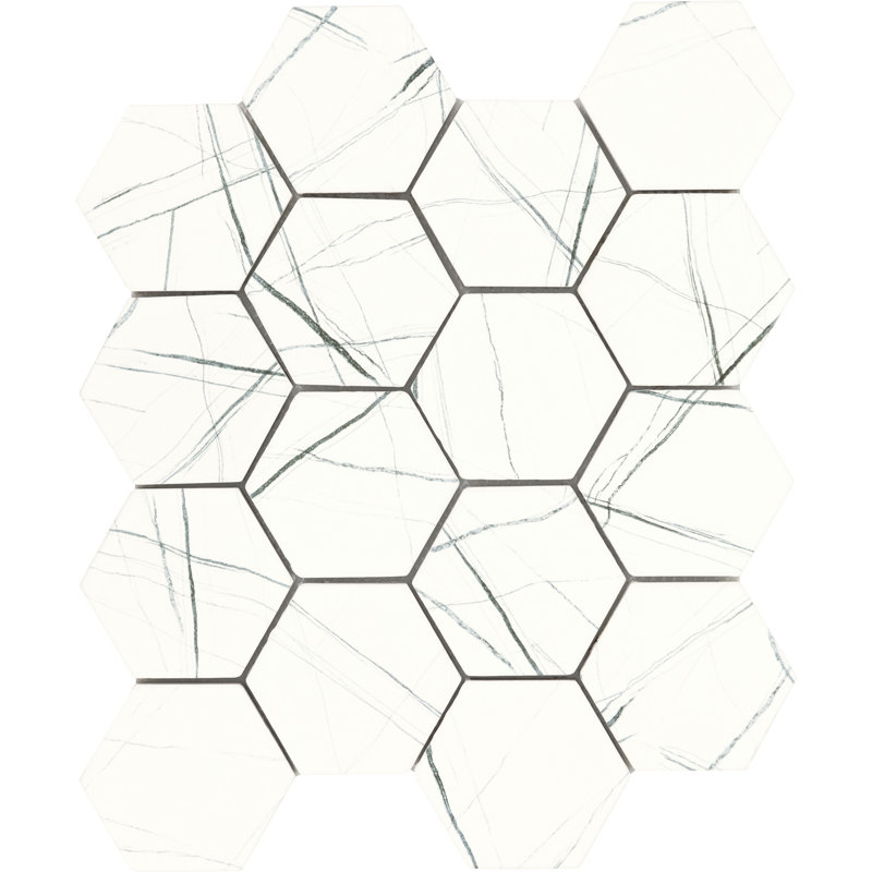 Carrelage de sol en mosaïque hexagonale Itona