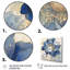 «Blooming Blue & White Chrysanthemum Flower» sur impression sur toile-1073476612-1073476613