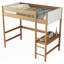 Lit mezzanine simple avec bureau