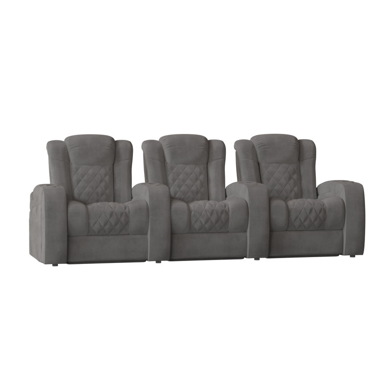 Sièges de rangée de cinéma (rangée de 3), Ombre Smartsuede