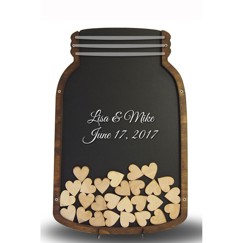 Mason Jar Alternative Personnalisé Livre D'or, Oui