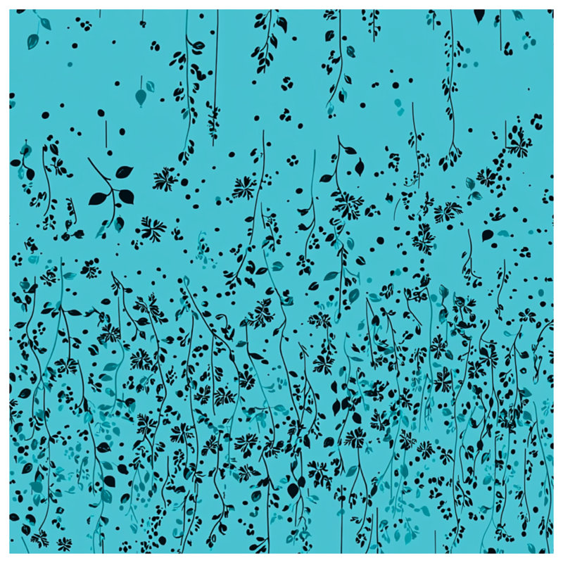 Rideaux à motif floral et voilages à motif floral - 1 panneau, Transparent, 50" x 80" - 1 Panel