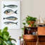 «Four Fish II», reproduction d'art sur toile tendue-730631150