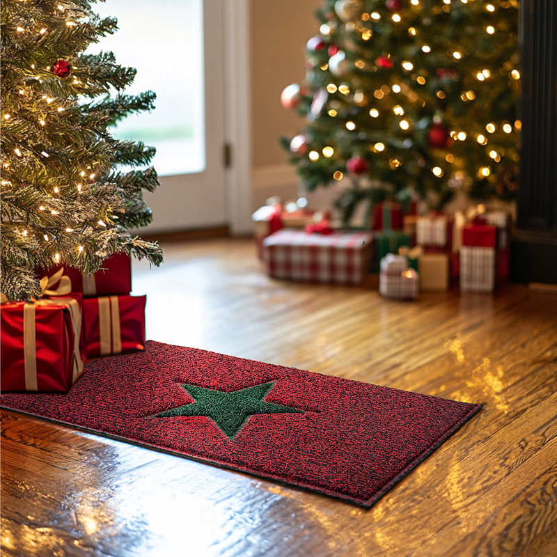Ansilme Non-Slip Christmas Doormat, 15.7cm W x 23.6cm L