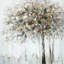 Gleaming Gold Tree - Reproduction d'art sur toile tendue-1474776118