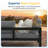 2-person All Aluminum Outdoor Conversation Set With Cushions-2012602780-2012602782-2012602755