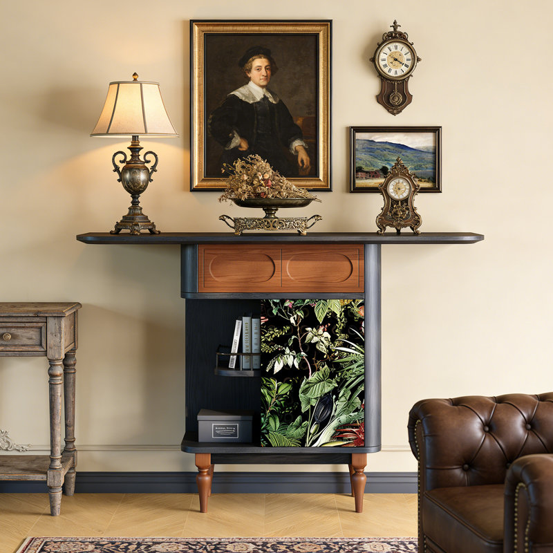 Armoire de vestibule en bois massif rétro français