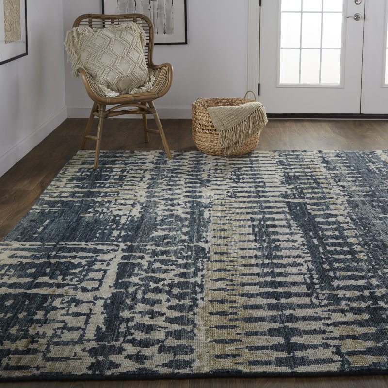 Palomar Wool Abstract Area Rug, Rectangle 2' x 3'