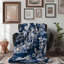 Toile indigo classique - couverture sherpa de qualité supérieure 1 pièce 0037-100794710