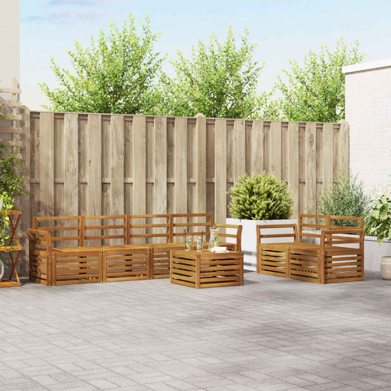253cm Wide Patio Sectional Set