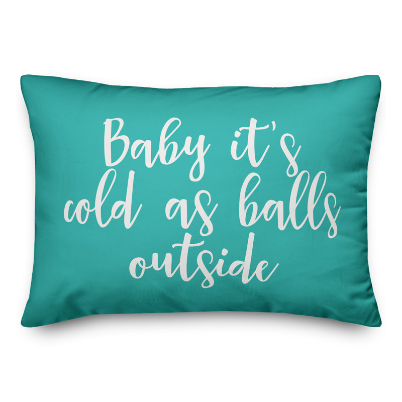 Reversible Throw Pillow, Teal