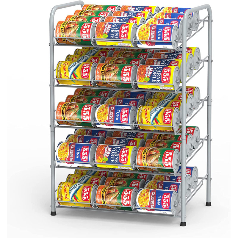Deelip Freestanding Spice Rack, Silver