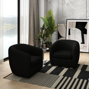 Odey 33.5\u0027\u0027 Wide Swivel Barrel Chair