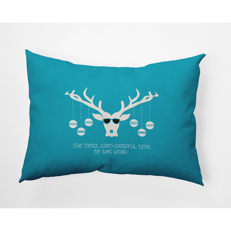 Coussin décoratif en polyester à imprimé animal, 14 po x 20 po, Rectangulaire