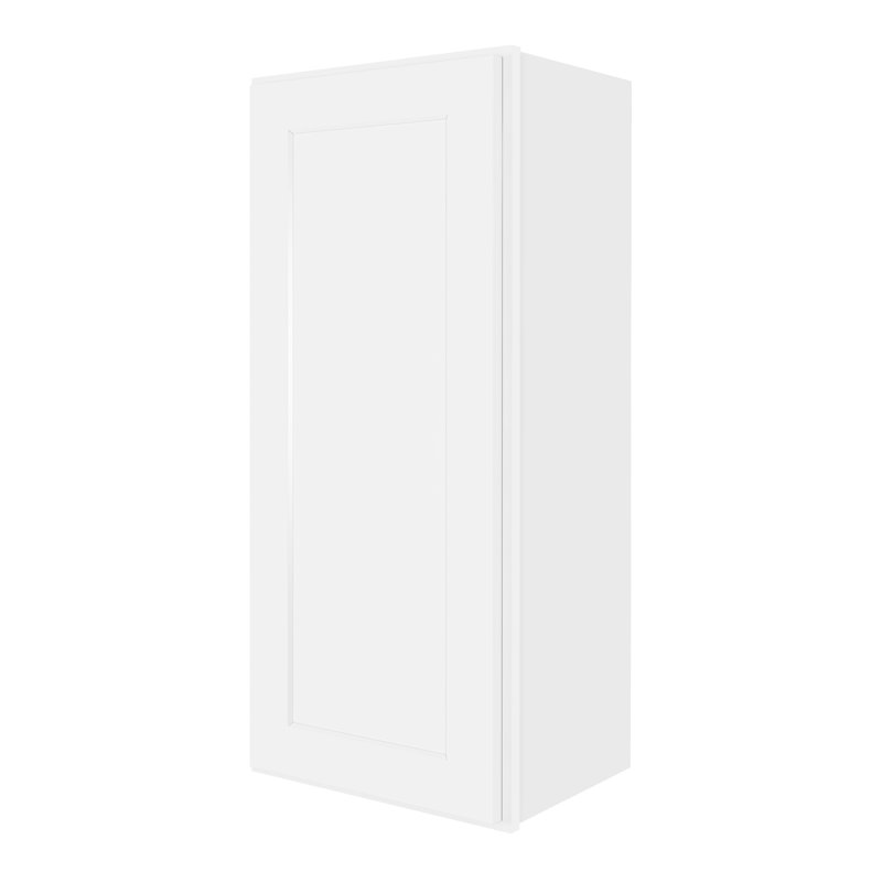 Armoire murale 1 porte à 2 tablettes l 15 po x H 36 po x P 12 po blanc Prêt à assembler (RTA), H 15 po x l 36 po