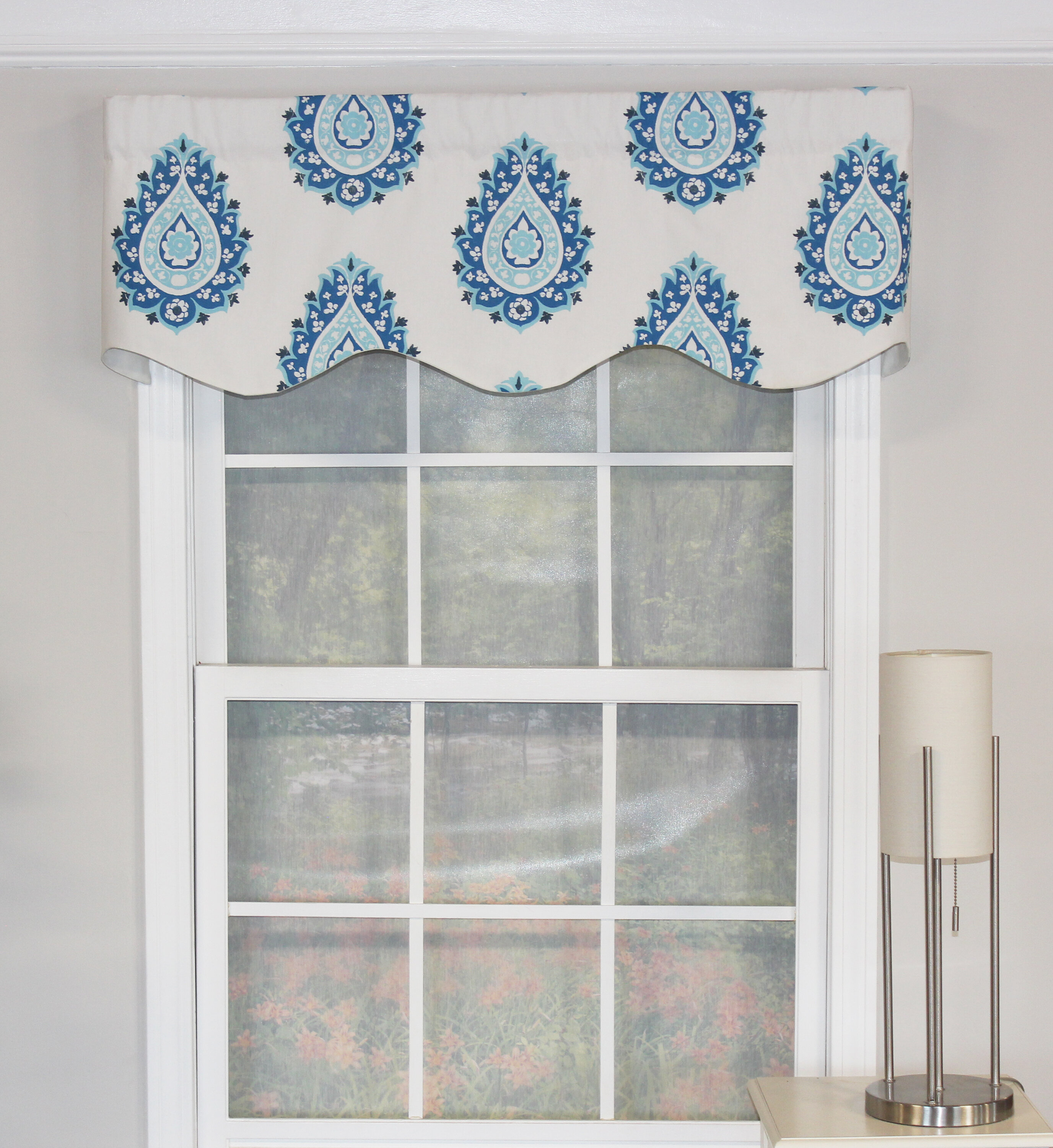 RLF Home Solem Provance Valance Periwinkle | Wayfair