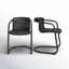 Chaise en cuir véritable Higbee-1953194716