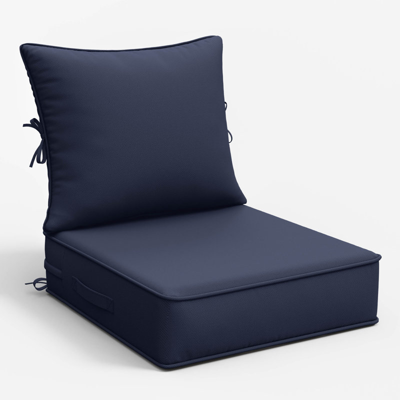 Ensemble de coussins de siège / dossier l 22 po x P 24 po, Marine