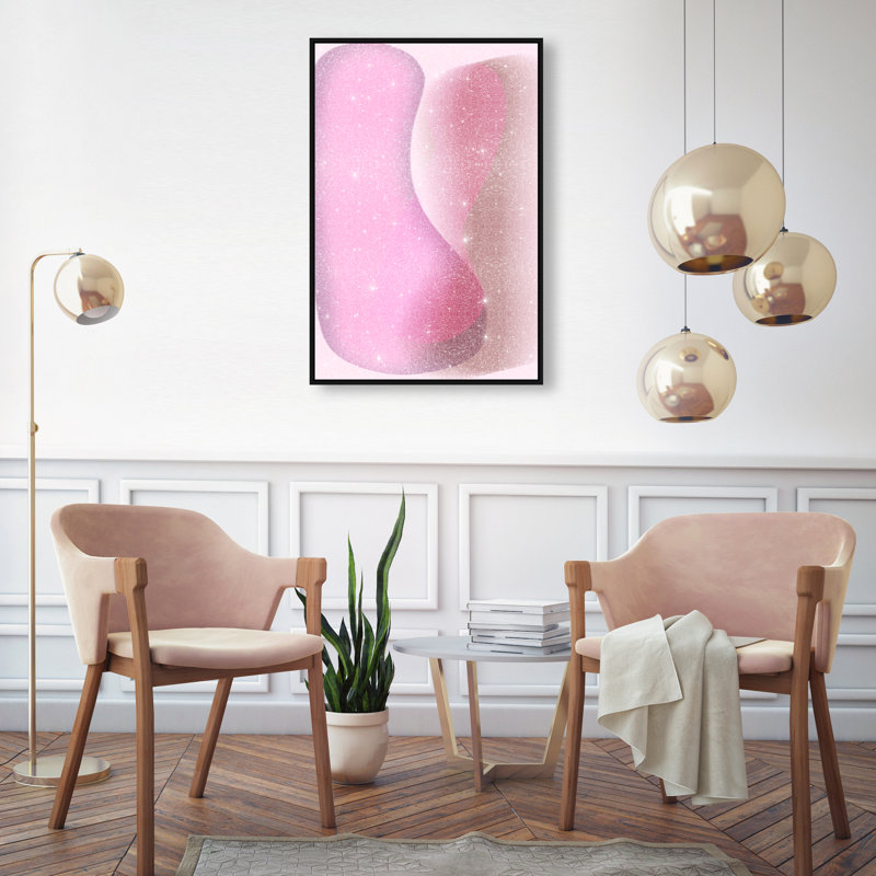 Dancing Lovers Print by Oliver Gal, 37"H x 25"W, Black Floater Frame