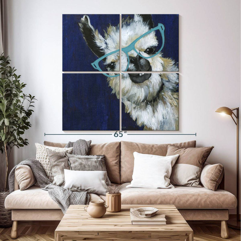 Brampt Gentleman Llama, 50" H x 50" W