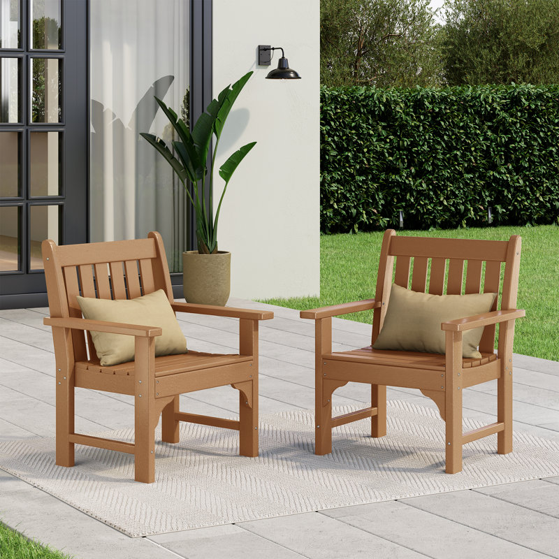 Poly Garden Arm Chair (Set Of 2), Teak