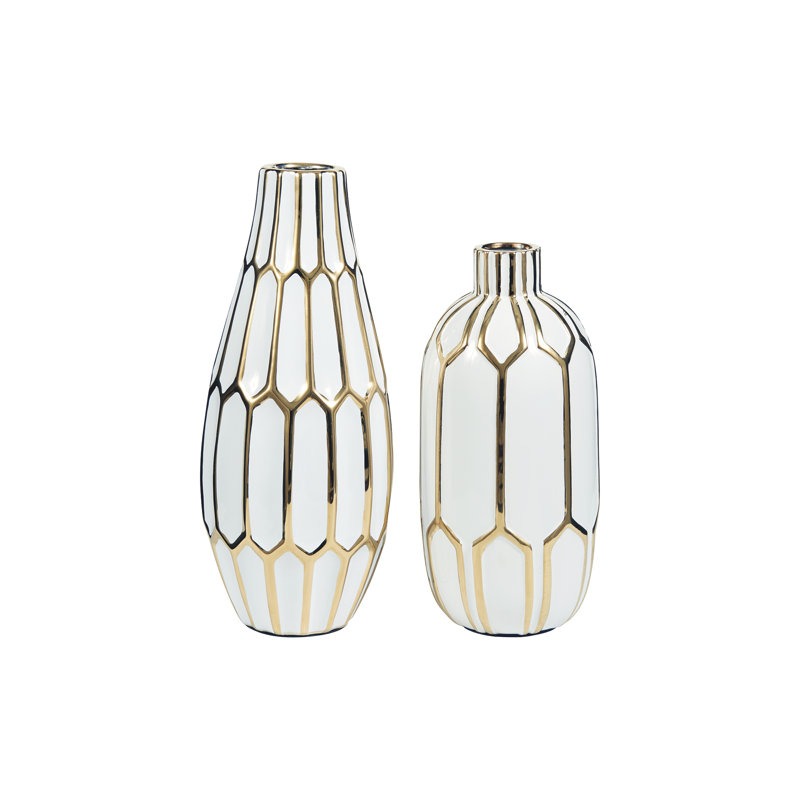 Ensemble de 2 vases de table en céramique 2 pièces Adrion