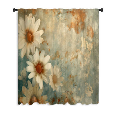 Daisy Floral Warm Blackout Filters Out A Lot Of Light Curtain Single Panel