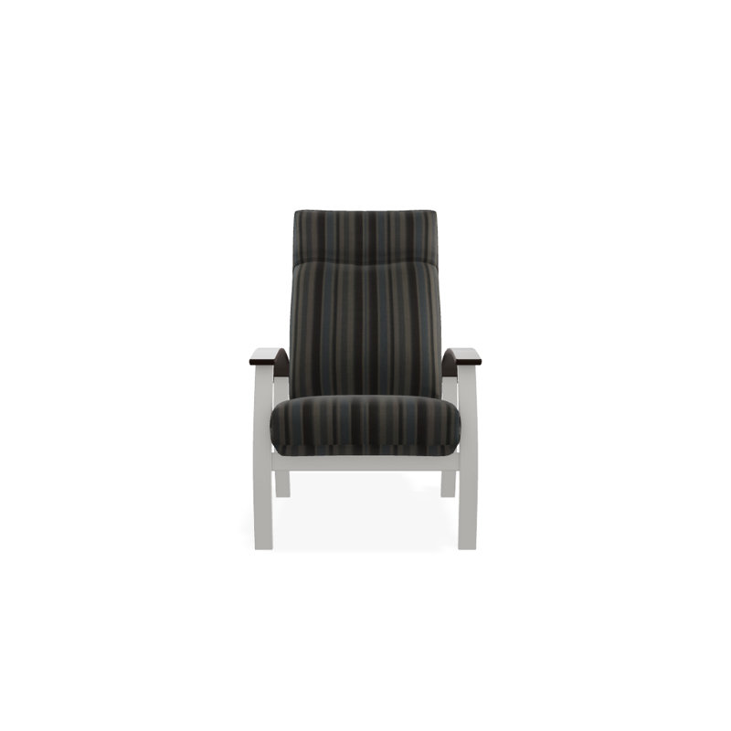 Chaise de patio inclinable avec coussins Askar, Aperçu de nuage, Neige texturée, Kona P10
