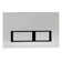 Wall-Mounted Rectangular Double Button Actuator Plate-Silver