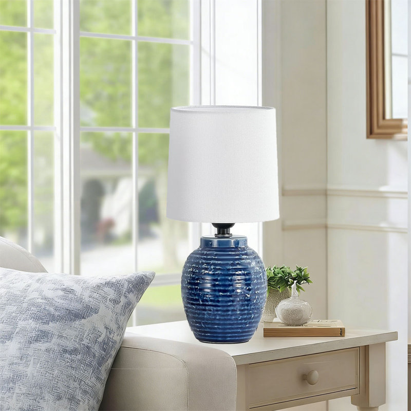 Table Lamps Set Of 2-Small Lamp - Bedside Lamps -Table Lamp For Bedroom, Living Room, Nightstand, Office, Side Desk Lamp, End Table Lamp,Bulb Not Included