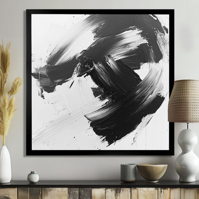 Ocegueda monochromatique dérive des ombres dans le noir - art mural moderne transitionnel abstrait