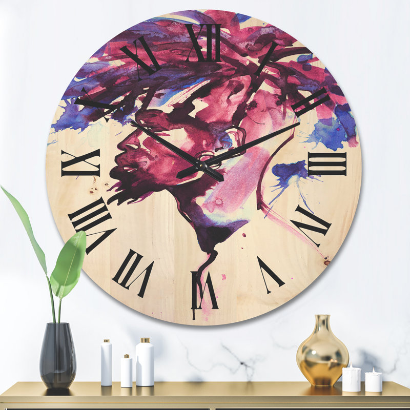 Horloge murale en bois, Très grand