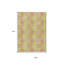 Tapis extérieur lavable à médaillon floral 9 pi x 12 pi vert lime