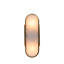 Nicollet Alabaster Brushed Antique Brass Wall Sconce - 3 In. D X 14.5 In. H