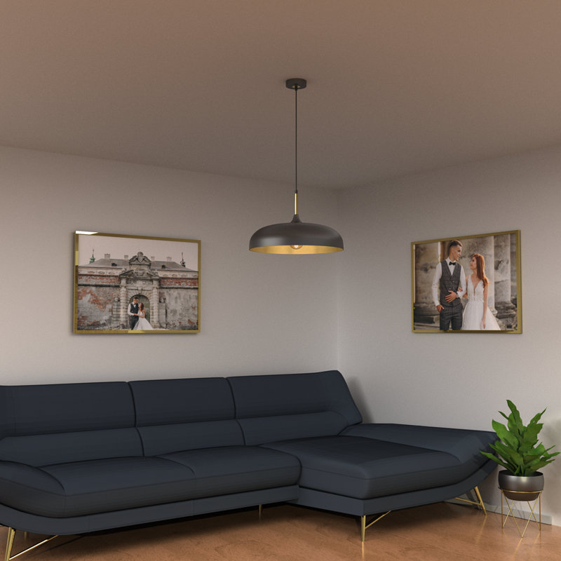 Verna 1 - Light Dome Pendant, Black