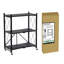 Tablette de rangement pliable avec roulettes - étagère de rangement pliante en métal, chariot de rangement pour livres-1075004155