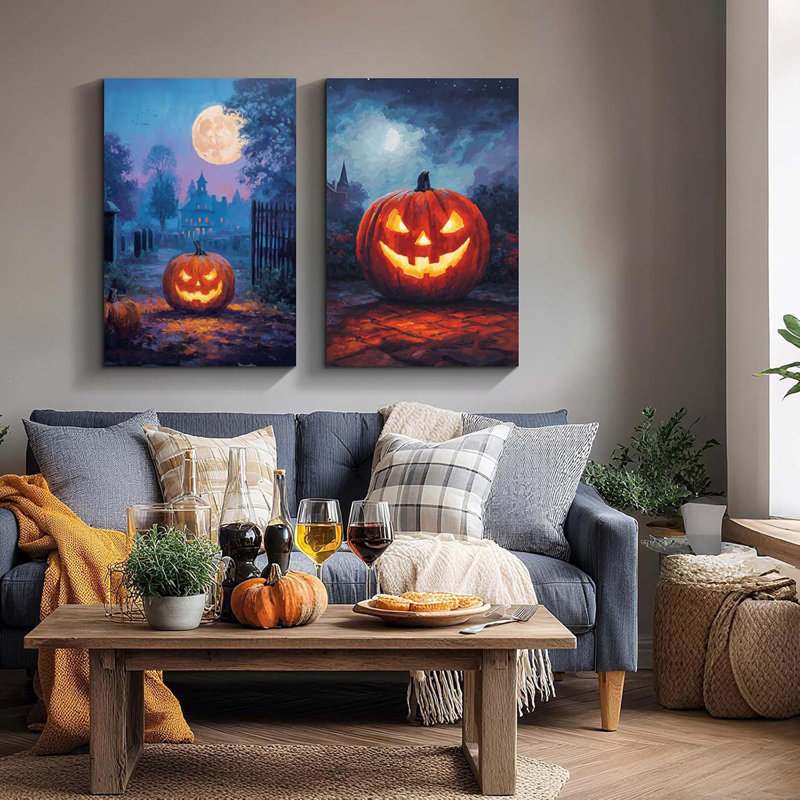 2 Piece Wrapped Canvas Wall Art, 60cm H x 40cm W
