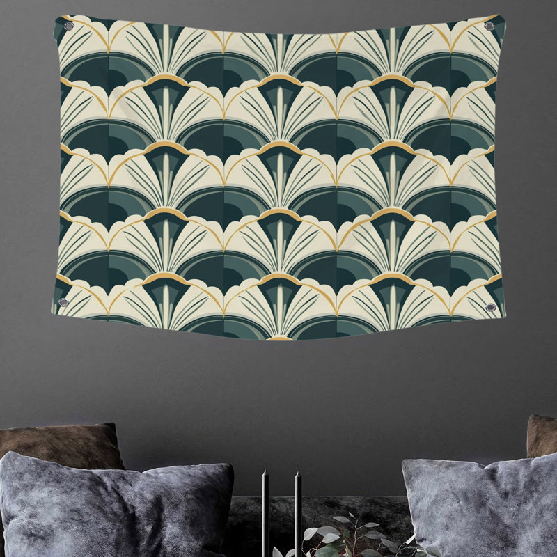 Tapisserie murale Fans - Décoration murale à motifs, H 50 po x l 60 po
