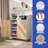  5-Tier Shoe Storage Cabinet with Doors and Open Shelves-1614208915