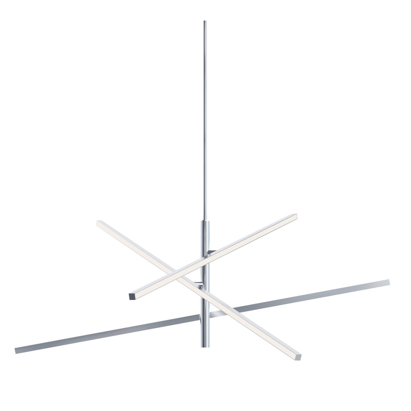 Suspension DEL - 122 cm (48 po) - Chrome poli, L 48 po, Chrome poli
