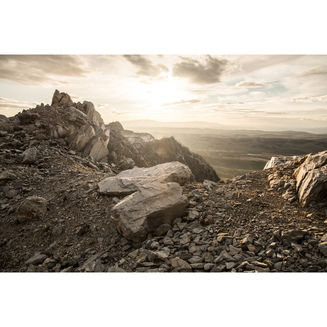 Rocky Mountain und Sonnenuntergang - Druck