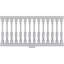 Ensemble de garde-corps à balustrade non assemblé Endurathane 500 Series Lincoln, hauteur totale de 32 po x L 2 pi. L'ensemble comprend (5) lustre de 2 1/2 po x H 24 po, (1) traverse supérieure de L 24 po, (1) traverse de 24 po L Rail inférieur, (2) trousses d'installation de rail-127703467-128605322