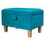 50.8cm Wide Rectangle Solid Colour Footstool Ottoman with Storage