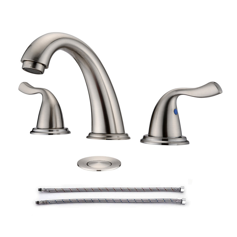 8-Inch 3 Holes 2 Handles Bathroom Sink Faucet
